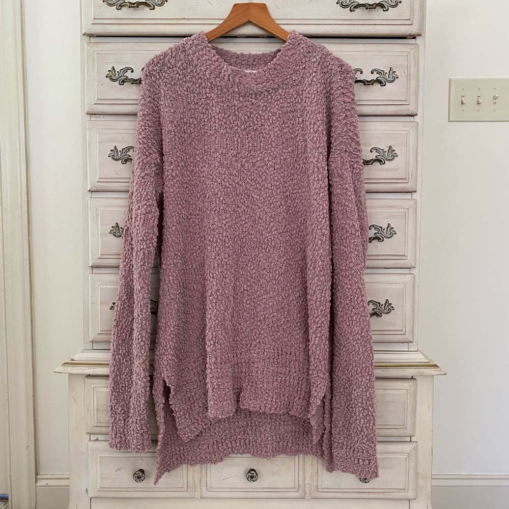 Vici Lavender Popcorn Sweater